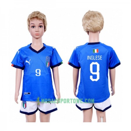 Koszulka Włochy Inglese 9 Dziecięcy Domowe Stroje Piłkarskie 2018 Krótki Rękaw